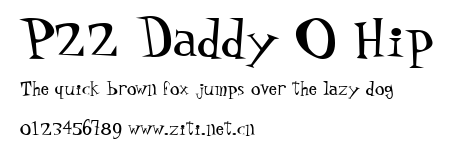 P22 Daddy O Hip.ttf字體轉換器圖片