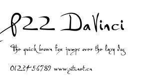 P22 DaVinci.ttf字體轉換器圖片