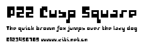 P22 Cusp Square.ttf字體轉換器圖片