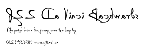 P22 Da Vinci Backwards.ttf字體轉換器圖片