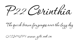 P22 Corinthia.ttf字體轉換器圖片