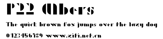 P22 Albers.ttf字體轉換器圖片