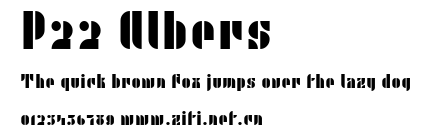 P22 Albers.ttf字體轉換器圖片