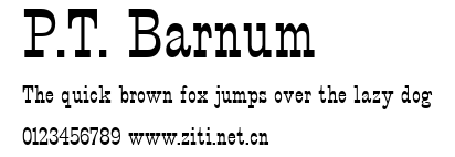 P.T. Barnum.ttf字體轉換器圖片