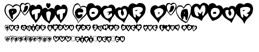 P'tit Coeur d'Amour.ttf字體轉換器圖片