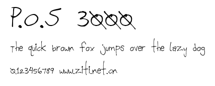 P.O.S 3000.ttf字體轉換器圖片