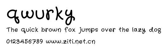qwurky.ttf字體轉換器圖片
