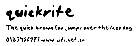 quickrite.ttf字體轉換器圖片