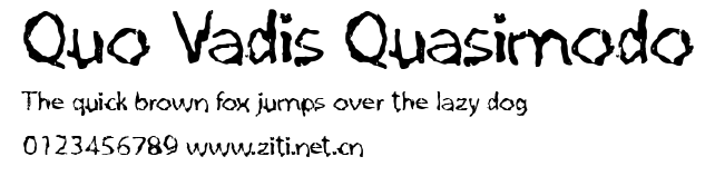 Quo Vadis Quasimodo.ttf字體轉換器圖片
