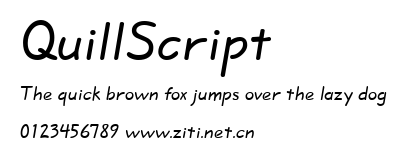 QuillScript.ttf字體轉換器圖片