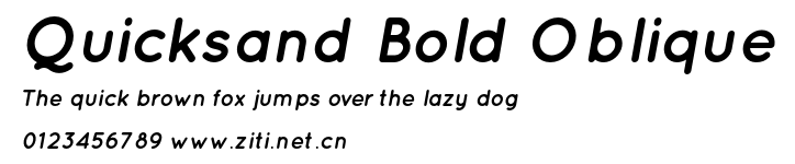 Quicksand Bold Oblique.otf字體轉換器圖片