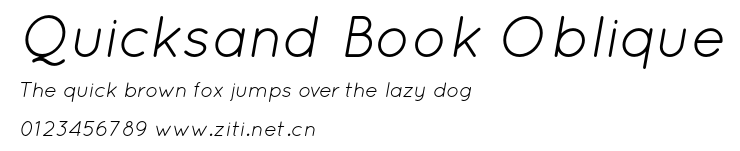 Quicksand Book Oblique.otf字體轉換器圖片
