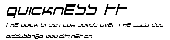 Quickness TT.ttf字體轉換器圖片