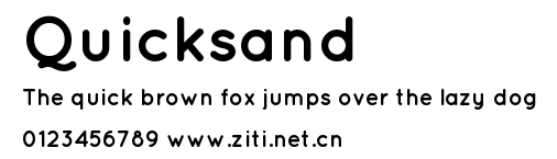 Quicksand.ttf字體轉換器圖片