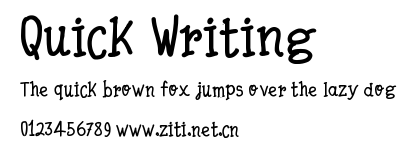Quick Writing.ttf字體轉換器圖片