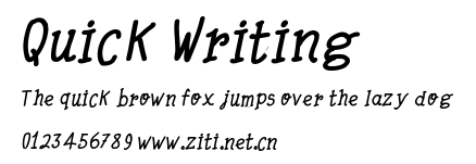 Quick Writing.ttf字體轉換器圖片
