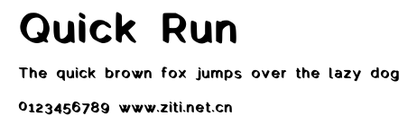 Quick Run.ttf字體轉換器圖片