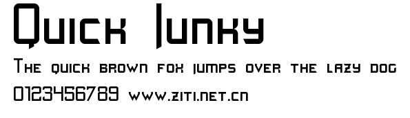 Quick Junky.ttf字體轉換器圖片