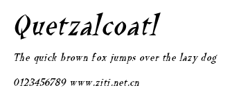 Quetzalcoatl.ttf字體轉換器圖片