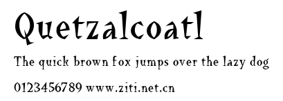 Quetzalcoatl.ttf字體轉換器圖片