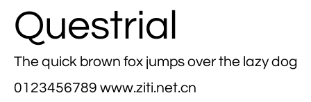 Questrial.ttf字體轉換器圖片