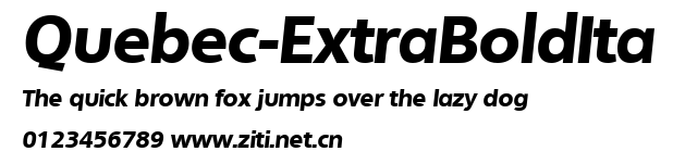 Quebec-ExtraBoldIta.ttf字體轉換器圖片