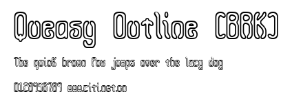 Queasy Outline (BRK).ttf字體轉換器圖片