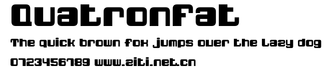 QuatronFat.ttf字體轉換器圖片