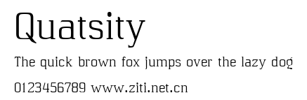 Quatsity.ttf字體轉換器圖片
