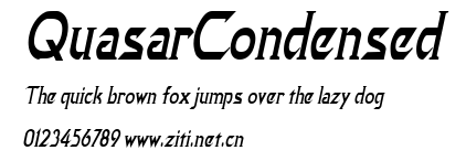 QuasarCondensed.ttf字體轉換器圖片