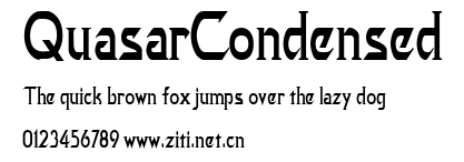 QuasarCondensed.ttf字體轉換器圖片