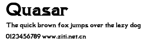 Quasar.ttf字體轉換器圖片