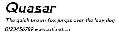 Quasar.ttf字體轉換器圖片