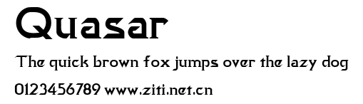 Quasar.ttf字體轉換器圖片