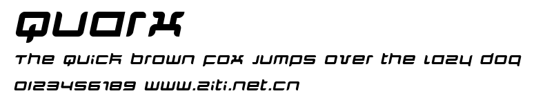 Quarx.ttf字體轉換器圖片