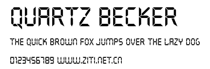 Quartz Becker.ttf字體轉換器圖片