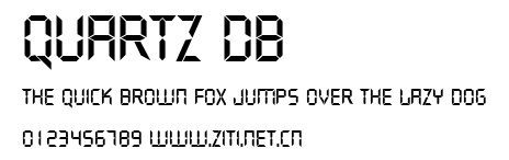 Quartz DB.ttf字體轉換器圖片