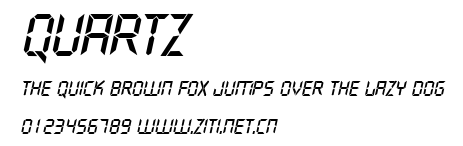 Quartz.ttf字體轉換器圖片