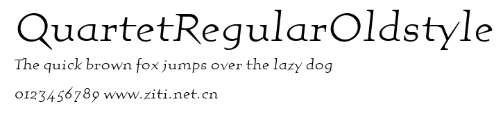 QuartetRegularOldstyle.ttf字體轉換器圖片