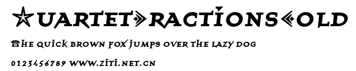 QuartetFractionsBold.ttf字體轉換器圖片