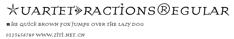 QuartetFractionsRegular.ttf字體轉換器圖片