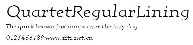 QuartetRegularLining.ttf字體轉換器圖片