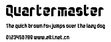 Quartermaster.otf字體轉換器圖片