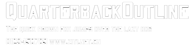 QuarterbackOutline.ttf字體轉換器圖片