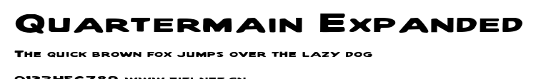 Quartermain Expanded.ttf字體轉換器圖片