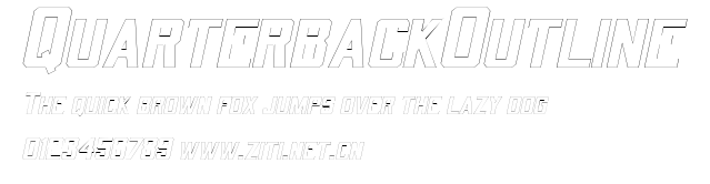 QuarterbackOutline.ttf字體轉換器圖片