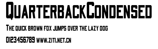 QuarterbackCondensed.ttf字體轉換器圖片