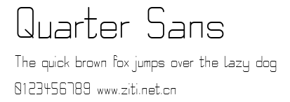 Quarter Sans.ttf字體轉換器圖片