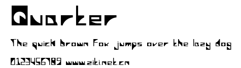 Quarter.ttf字體轉換器圖片