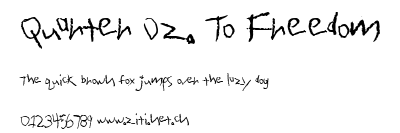 Quarter Oz. To Freedom.ttf字體轉換器圖片